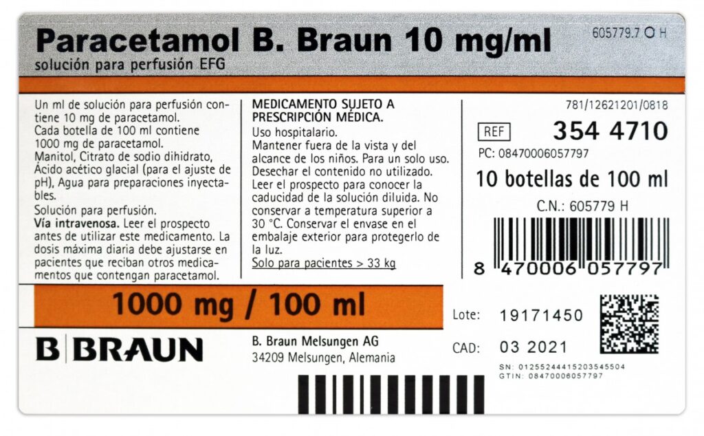 paracetamol braun