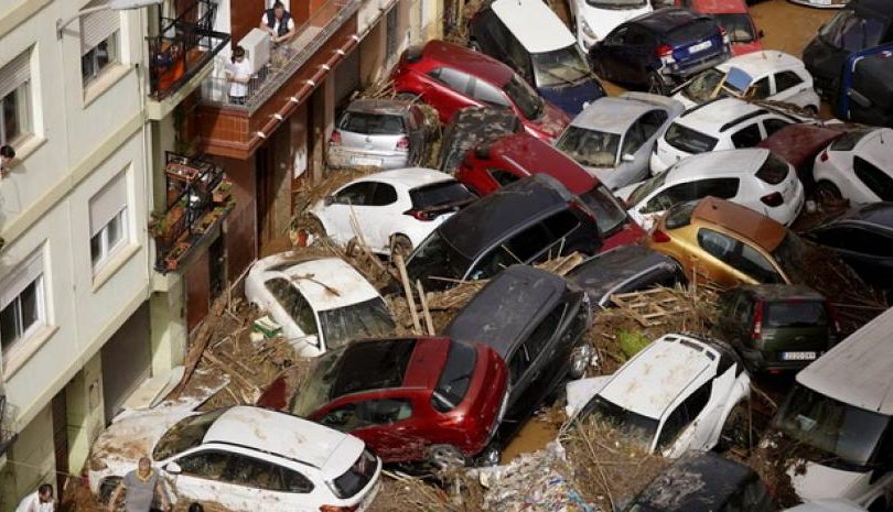 coches inundados valencia