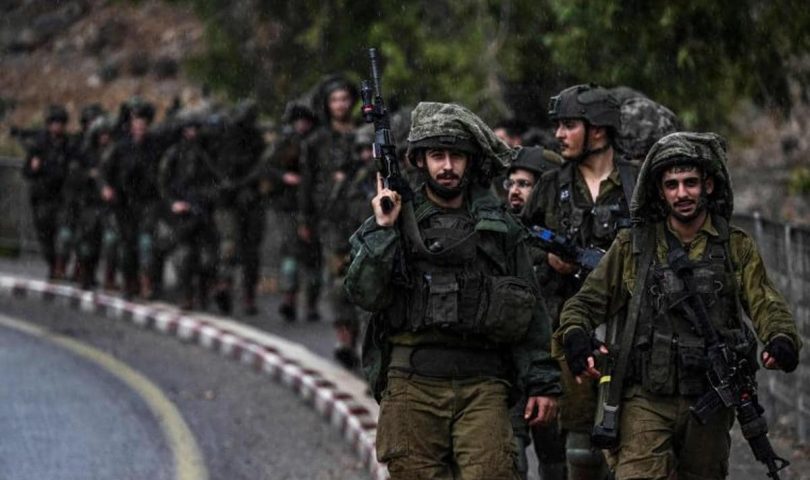 soldados israelies en la frontera con libano