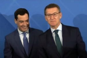 Alberto Núñez Feijóo y Juan Manuel Moreno