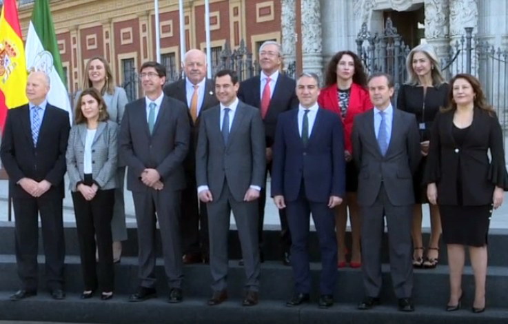 Toma de posesión del gobierno andaluz en 2019